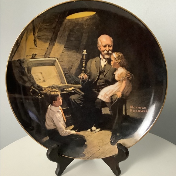 Norman Rockwell~Grandpa’s Treasure Chest Plate - Picture 4 of 5
